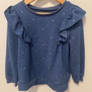 OshKosh Ruffle Sleeve sweatshirt Size 5T